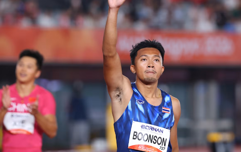 亚洲新飞人！汶颂包揽100米+200米双金 中国选手黄友闻获200米银牌